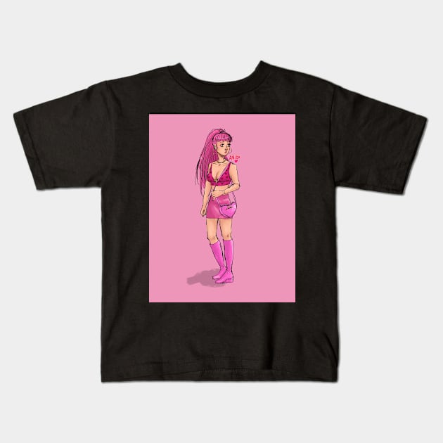Hilda Valentine Kids T-Shirt by anico-art